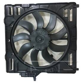 Amcar 17427576281 New Dual Radiator And Condenser Fan For 2007 2008 2009 2010 2011-2013 Bmw X5 X6