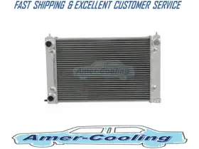 100047a Amer-cooling New Aluminium Radiator Fans For 1980-1992 Volkswagen Jetta Golf Mk 1991 1990 92
