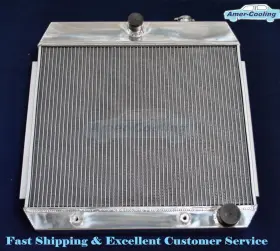 Fdc003b Amer-cooling New Aluminium Radiator 55 56 57 Chevrolet Bel Air 150 250 Series Cooler