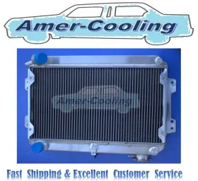Kz044 Amer-cooling 3row Aluminum Radiator Fans For 1979-1985 Mazda Rx-7 Rx7 S1 S2 S3 1980 81 82 83