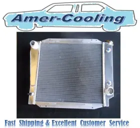 Sdf067 Amer-cooling New Aluminum Radiator For 1966-1977 Ford Bronco Wagon/raodster 5.0l V8 1977 76