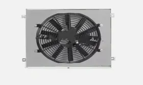 Sh03002 Amer-cooling New Aluminum Shroud And 14 Inch Fan For 2001-2006 Bmw 325 330 E46 M3