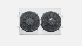 Sh06012 Amer-cooling High Performance Aluminum Shroud Fans For 1963 1968 Chevy Full Size Cars