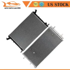 Apc84400802 Apc Aluminum Construction Radiator And Ac Condenser Fits 2017 Audi A4 Quattro