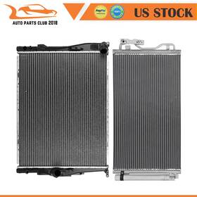 Apc Apc84806902 Radiator And Ac Condenser Fits 2013 Bmw 328i Aluminum