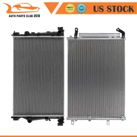 Apc84815502 Apc Radiator And Ac Condenser Fits 2014 2015 2016 2017 2018 Jeep Cherokee Aluminum