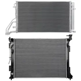 13771189 Apking Aluminum Radiator And Ac Condenser For 2016 2017 2018 Kia Optima 2.4l