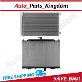 Apking 13771232 For 2013-2016 2017 Nissan Nv200 Aluminum Radiator And Ac Condenser Cooling Kit