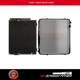 Asf818407r01 As Speedfather Aluminum Ac Condenser Radiator Set Fit For 2006 Toyota Tundra 4.7l V8