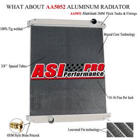Asi Performance 05162239002 3row Radiator For 96-07 Freightliner Century Columbia 10.8 11.1 12.0 12.5 12.7l