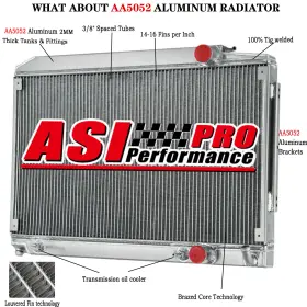 1075011401 Asi Performance 1075011701 2 Row Radiator For Mercedes Sl R107/c107/380 Slc Us