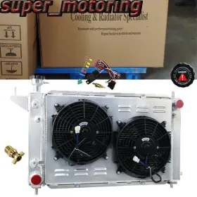 1488 Asi Performance 4 Rows Radiator Shroud Fan Relay For 1994-1996 Ford Mustang V6 V8 3.8/5.0l At Mt