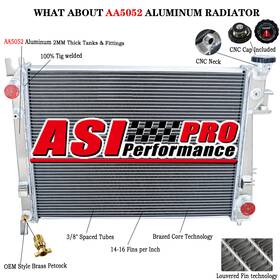 Asi Performance 16014347 2 Row Aluminum Radiator For 2004-2008 Dodge Ram 1500 2500 3500 Slt V8 5.7l