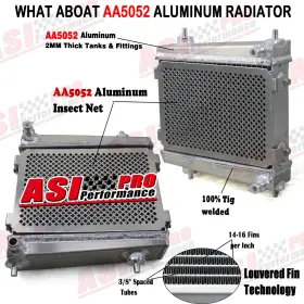 16400-waa04 Asi Performance L&r 3 Row Auxiliary Radiator With Insect Net For 2020 Toyota Gr Supra Bmw