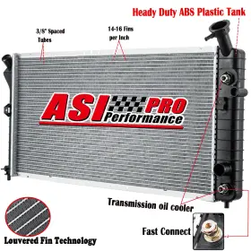 1887 Asi Performance Radiator Fit 1997-2003 Pontiac Grand Prix Oldsmobile Silhouette 3.1 3.4 3.8