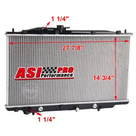19010rcja52 Asi Performance 2783 Radiator With Oil Cooler Fits Honda Accord 2005 2006 2007 3.0l