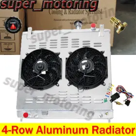 Qx56 Asi Performance 2691 4-row Radiator Shroud Fan Fit 04-15 10 Nissan Titan Armada Infiniti 5.6l V8