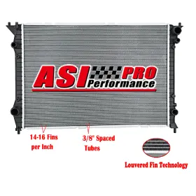 3w0121253d Asi Performance Aluminum Core Radiator Fit 2013-2019 Bentley Continental Flying Spur Gt 4.0l V8