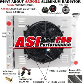 546073 Asi Performance 3-row Radiator Shroud Fan For 1990-2011 Toyota Forklift 7fd 7fg L6 4.3l Engine 546073 Asi Performance 3-row Radiator Shroud Fan For 1990-2011 Toyota Forklift 7fd 7fg L6 4.3l Engine