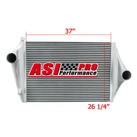 Bhtd3523 Asi Performance Charge Air Cooler Intercooler Aluminum Fits 2004-08 Freightliner Argosy Columbia