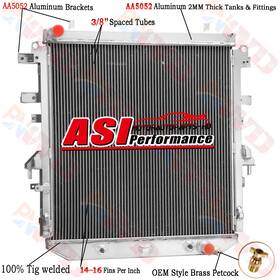 Asi Performance Cu13500 13500 2 Row Aluminum Radiator For Chevy Colorado Gmc Canyon 3.6l V6 Gas 2015-2016
