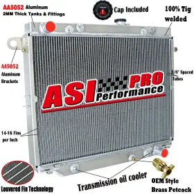 Hdj100r Asi Performance Dpi2755 4-row Radiator For 1998-2007 Lexus Lx470 Toyota Land Cruiser 4.7l V8