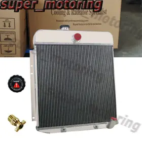 Dpi4950 Asi Performance 4-row Aluminum Radiator For 1949 1950 Plymouth Deluxe/special Deluxe Suburban L6