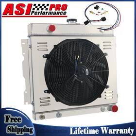 Asi Performance Kks511 For 1974-79 Plymouth Pb100/200/300 Trailduster 3row Aluminum Radiator Shroud Fan