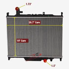 Lr015561 Asi Performance Radiator For 2010-2013 Range Rover Sport 2010-2016 Land Lr4 3.0/5.0l