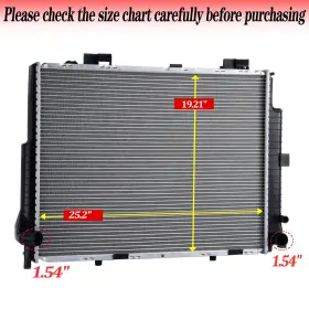 Mb3010113 Asi Performance Radiator With Transmission Oil Cooler For Mercedes-benz E55 Amg 1999 2003 V8 5.5l