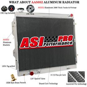 Asi Performance Q2320 3-rows Aluminum Radiator Fit 00-06 Toyota Tundra 3.4l 4.0l V6 6cyl/2320wc