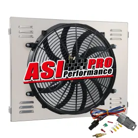 Q511 Asi Performance Aluminum Fan Shroud Relay For 1970-1979 Dodge D/w 100 150 200 300 5.2l 5.9l