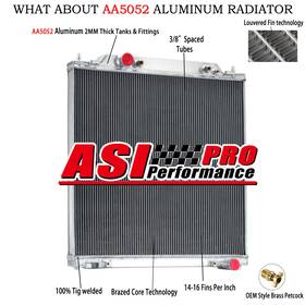 Asi Performance Rad2887 For Ford F53 F250 F350 F550 6.0l 6.8l Powerstroke 2005 2007 3 Row Radiator