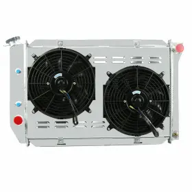 Sbr381 Asi Performance 3row 71-73 Radiator&shroud Fan&relay Fit Ford Mustang Fairlane Mercury Cougar V8