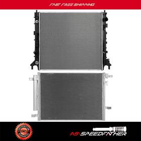 Asspeedfat Asf84806801 For 16 17 18 19-2020 Chevrolet Camaro Aluminum Radiator And A/c Condenser Assembly