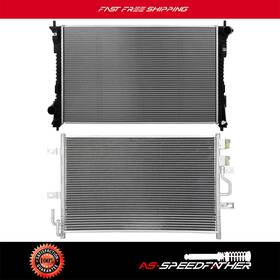 Asspeedfat Asf84807901 For 2015-2019 Ford Taurus Replacement Aluminum Radiator And A/c Condenser Assembly
