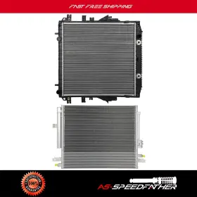 Asf84811601 Asspeedfat Assembly Aluminum Radiator And Condenser For 15-16 Chevrolet Colorado Gmc Canyon