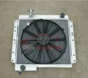 C32v2v254555 Atc Racing 3row Aluminum Radiator Fan For 1974-1984 Toyota Land Cruiser Bj40 Bj42 Mt