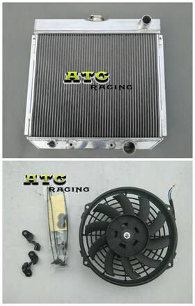 Atc Racing Ds2f11f 3 Row Radiator Fan For Ford Fairlane/66-70 Mustang/mercury Cougar 1963-1969 68