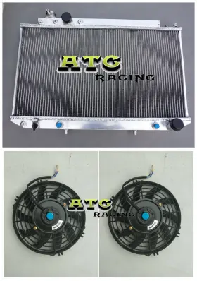 F54f44f4f4 Atc Racing For 1989-1992 1990 Toyota Cressida 3.0l At/mt 7m-ge Mx83 Aluminum Radiator Fan
