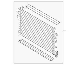 Audi 5wa-121-251-m Genuine Auxiliary Radiator