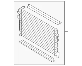 5wa-121-251-m Audi Genuine Auxiliary Radiator