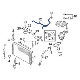 Audi Oe 8e0121107r For A4 Quattro 2007-2009 Engine Coolant Overflow Hose