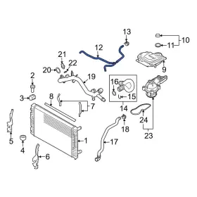 8e0121107r Audi Oe For A4 Quattro 2007-2009 Engine Coolant Overflow Hose