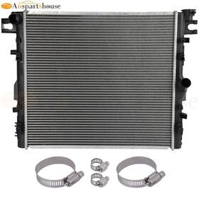 Auspartshouse 12003853 Radiator With Universal Oil Hose Clamps Kit For 07-18 Jeep Wrangler 3.6l Cu2957