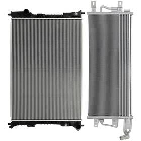 Auspartshouse 13476777 Aluminum Radiator And Ac Condenser Cooling Kit For 2016-2019 Ford Explorer