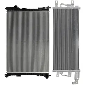 13476777 Auspartshouse Aluminum Radiator And Ac Condenser Cooling Kit For 2016-2019 Ford Explorer