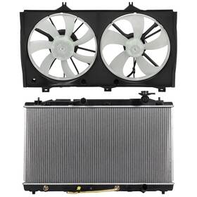 Auspartshouse 13744346 Electric Radiator Cooling Fan Kit For 2005-2012 Toyota Avalon 2007-2011 Camry