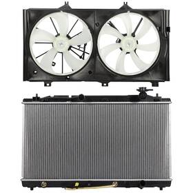 Auspartshouse 13744347 Electric Radiator Cooling Fan Kit For 2009-2015 Toyota Venza 2005-2012 Avalon