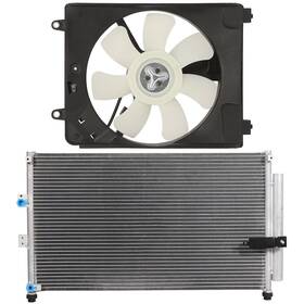 Auspartshouse 13744444 Electric Ac Condenser Cooling Fan Kit For Honda Civic Hybrid 2006 07-2011